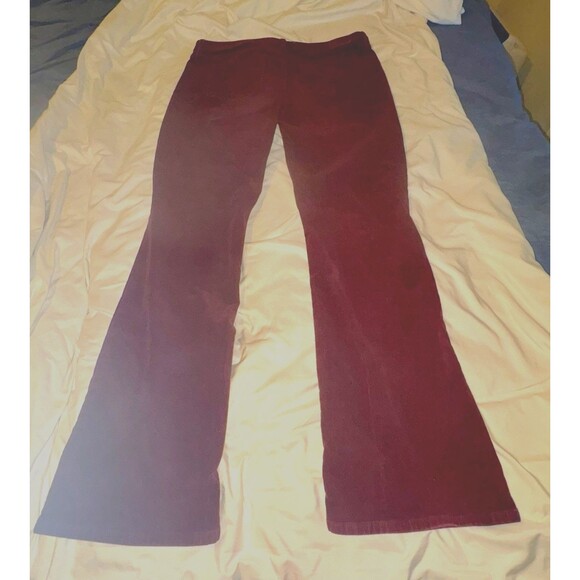 Land’s End Corduroy Bootcut TALL Pants Size 18 TallBurgundy Wine - Picture 7 of 8